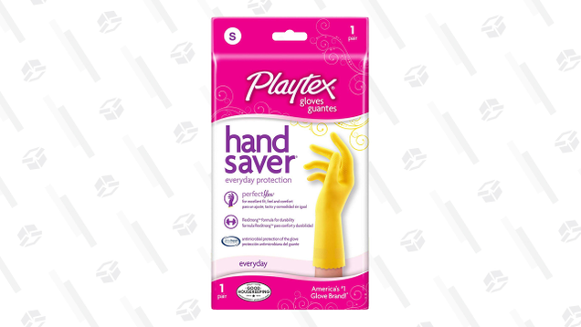 With a six-pack of these Playtex gloves, you’ll find a contoured fit and soft cotton lining. Plus, the glove is imbued with Ultra-Fresh Antimicrobial Protection to keep your hands safe from mold and mildew.